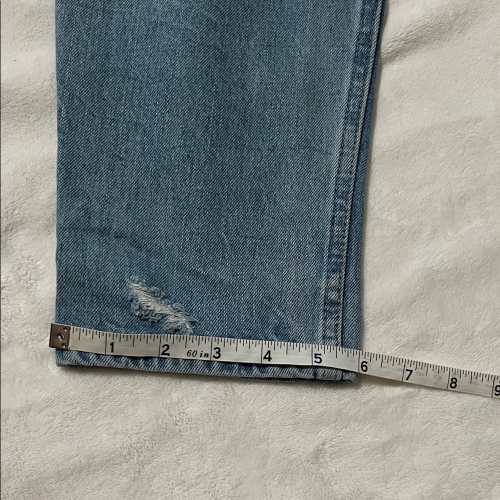 Abercrombie & Fitch Light Blue high rise Boyfriend Jeans - Picture 6 of 7